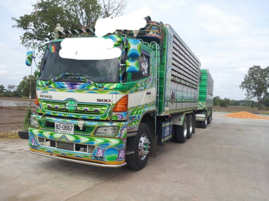 ขายรถพ่วง 22 ล้อ แม่-ลูก กระบะเนียมคอกเกษตรดั้ม HINO 344  ปี.54 รถสวย วิ้งน้อย ราคา2650000 สนใจโทร