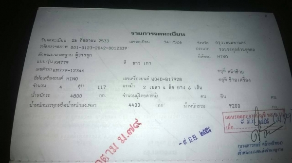 ขายรถ6ล้อKM779