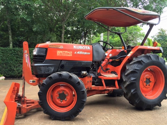 ขายรถไถKubota L4508DI (4WD) พร้อมใบมีดหน้าและผานพรวน รถพร้อมใช้งาน