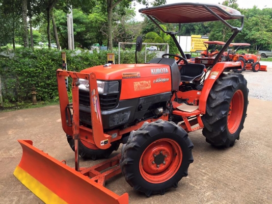ขายรถไถKubota L4508DI (4WD) พร้อมใบมีดหน้าและผานพรวน รถพร้อมใช้งาน