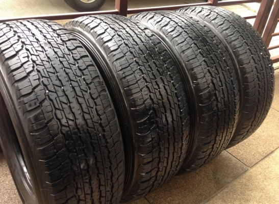 ยาง Dunlop AT22 เบอร์ 265 65 17 ปี13 ดอกเต็ม เนื้อนิ่มๆ ไม่มีปะ