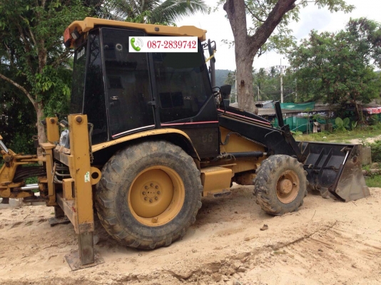 ขายรถตักหน้า-ขุดหลัง 2 เพลา CAT 424D 13,4XX ชม.