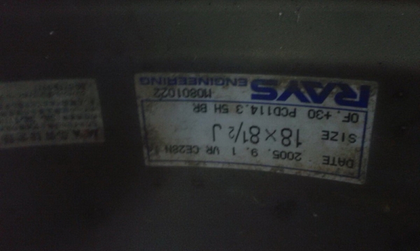 ขายล้อญี่ปุ่นCE28แท้ ทองไหม้3วงขอบ18/5รู114.3กว้างกว้าง8.5off30