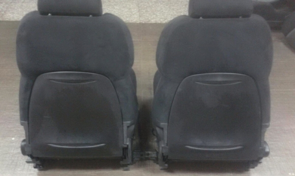 เบาะคู่หน้าRECAROแท้รุ่นRALLI ARTของMitsuปีกดำผ้ากลางแดงลายตรางดำ+รางแท้