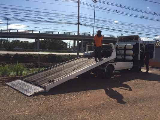 ขายรถ6ล้อถาดสไลด์ FC4J/145แรงม้า NGV พร้อมใช้งาน