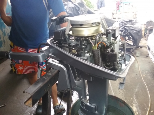 เครื่องเรือ yamaha 8hp หางสั้น เครื่องเรือ yamaha 8hp หางสั้น