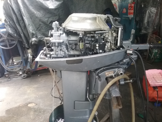 เครื่องเรือ yamaha 25hp หางยาว 21นิ้ว