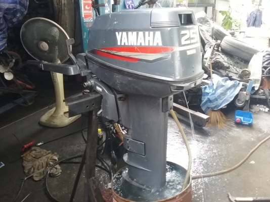 เครื่องเรือ yamaha 25hp หางยาว 21นิ้ว