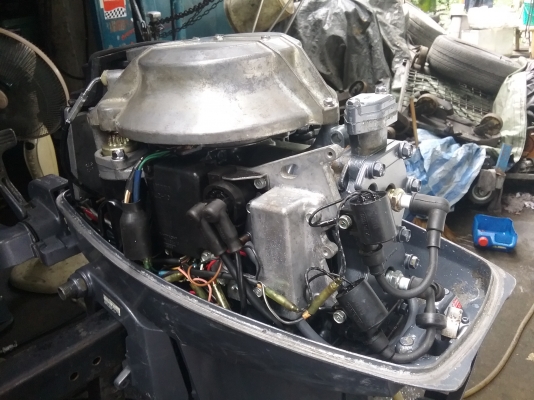 เครื่องเรือ yamaha 25hp หางยาว 21นิ้ว