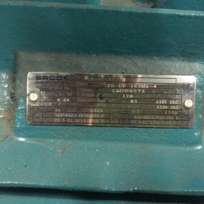 ขายมอเตอร์ฺ Brook TS-DF 160MA-4 15HP 11 Kw 3 Phase ขายมอเตอร์ฺ Brook TS-DF 160MA-4 15HP 11 Kw 3 Phase