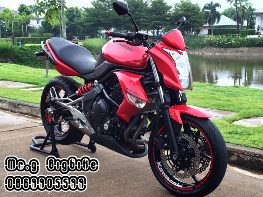 Red Ferrari Er6n ABS ปี11 สีแดงสด แต่งเต็ม สีสวยกริ้ป ยางสวย สภาพนางฟ้า ทะเบียนสวย899 ราคา 139000 บาท(เงินสด)