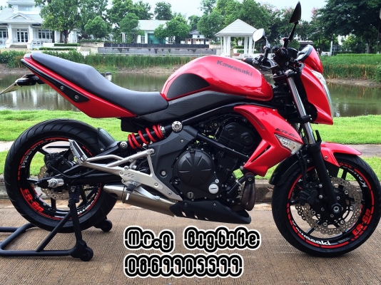 Red Ferrari Er6n ABS ปี11 สีแดงสด แต่งเต็ม สีสวยกริ้ป ยางสวย สภาพนางฟ้า ทะเบียนสวย899 ราคา 139000 บาท(เงินสด)
