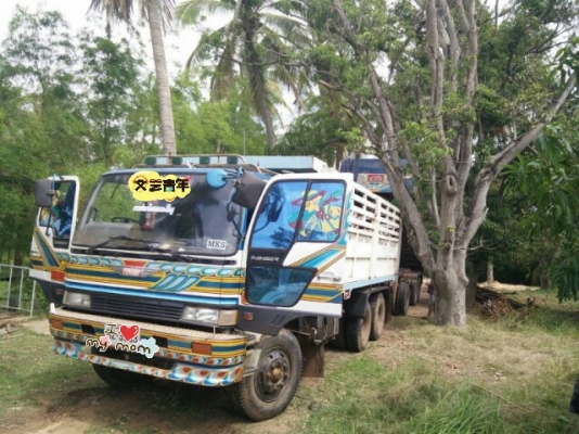 ขาย 10 ล้อดั๊ม พ่วงแม่ลูก 3 เพลา 320 แรง แม่ปี 36  หางปี53 ราคาต่อลองได้คับ