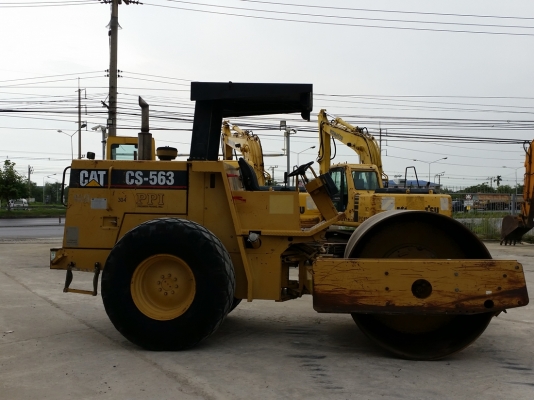 มาใหม่ !! ขายรถบดบดอัดสั่นสะเทือนตัวบดหน้าเรียบ CATERPILLAR CS-563 นำเข้าจากประเทศอเมริกาแท้ 100\% สภาพสวย ไม่