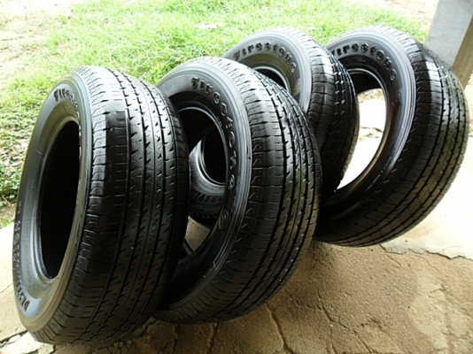 ยางกระบะสูงขอบ17 ไฟร์สโตน 265-65-R17ลงพื้นปลายปี14 (4เส้น 5,600บ)ดอกเพียบ90\%