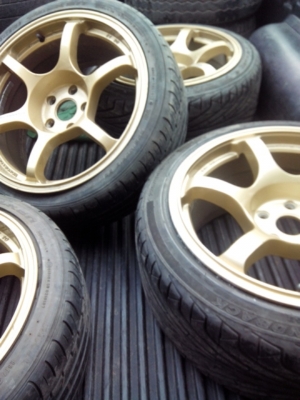 ขายแม็กขอบ18 5รู114พร้อมยางปี14