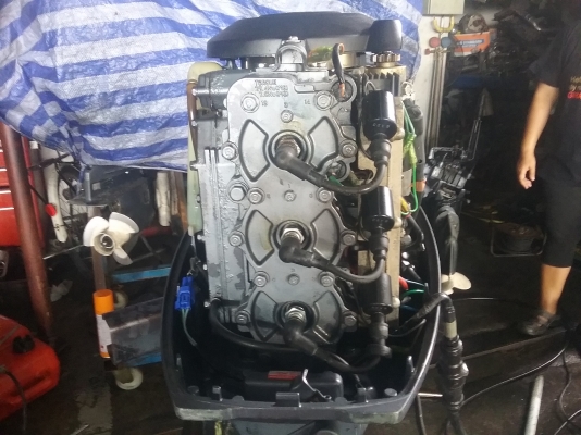 เครื่องเรือ yamaha 50hp สองจังหวะเก่าญี่ปุ่น