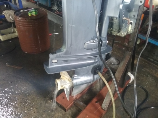 เครื่องเรือ yamaha 50hp สองจังหวะเก่าญี่ปุ่น