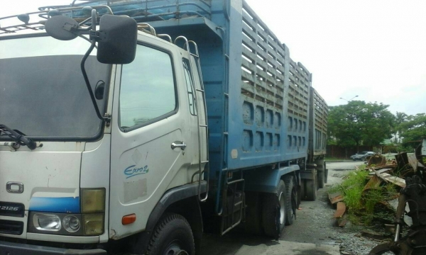 ขาย1350000 M6  พ่วงแม่-ลูกดั้ม 260แรง ยางดีทั้งแม่ลูก