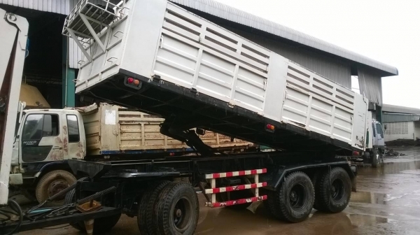 ขายรถพ่วง ดั้มแม่-ลูก ISUZU GIGA เครื่อง 6WF1 380 แรงม้า คัสซีสวยตลอดเส้น ยางเต็ม แอร์เย็น ลูก 3 คานแท้ ทะเบียนพร้อมโอน ราคาต่อรองได้ครับ