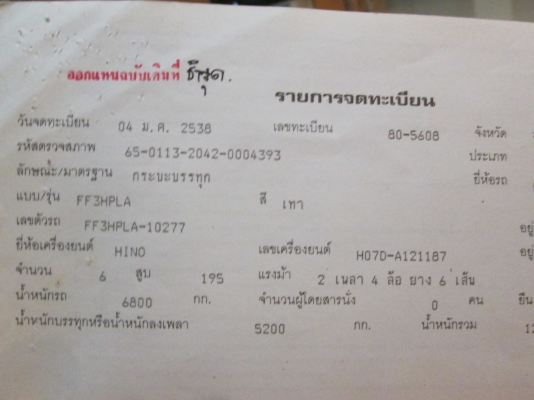 HINOโปรเฟีย.2เพลา-เครื่องP11C.320.รถฮุตสิฟสภาพสวย.ราคา690,000..