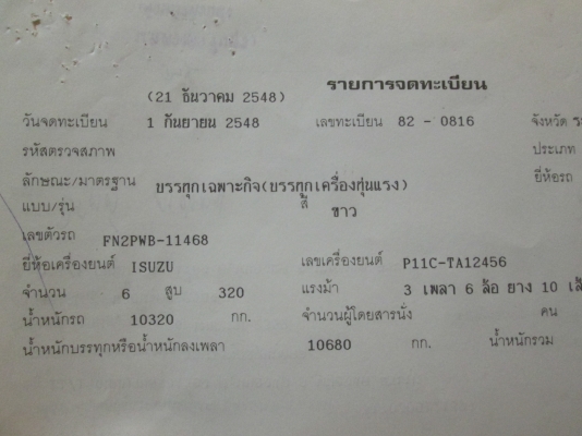 HINOโปรเฟีย.2เพลา-เครื่องP11C.320.รถฮุตสิฟสภาพสวย.ราคา690,000..