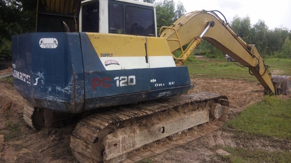 **435,000 บ.ต่อรอง/// แบคโฮ KOMATSU PC120 รุ่น 5 ไฟฟ้าครบ **ขาย KOMATSU PC120-5 แบคโฮยอดนิยม พร้อมใช้ ราคาเบา HYD.EXCAVATOR KOMATSU PC120-5 ไฟฟ้าครบ เครื่องเดิม ปั้มK3V เครื่องดี แรง แน่นดี ปั้มดี แรง ทำงานดี เร็วดี ครับ บูมอาร์มดี มีตำหนิปะรอบโคน(ตามรูป) **435,000 บ.ต่อรอง/// แบคโฮ KOMATSU PC120 รุ่น 5 ไฟฟ้าครบ **ขาย KOMATSU PC120-5 แบคโฮยอดนิยม พร้อมใช้ ราคาเบา HYD.EXCAVATOR KOMATSU PC120-5 ไฟฟ้าครบ เครื่องเดิม ปั้มK3V เครื่องดี แรง แน่นดี ปั้มดี แรง ทำงานดี เร็วดี ครับ บูมอาร์มดี มีตำหนิปะรอบโคน(ตามรูป)