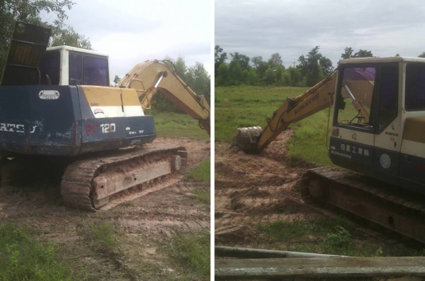 **435,000 บ.ต่อรอง/// แบคโฮ KOMATSU PC120 รุ่น 5 ไฟฟ้าครบ **ขาย KOMATSU PC120-5 แบคโฮยอดนิยม พร้อมใช้ ราคาเบา HYD.EXCAVATOR KOMATSU PC120-5 ไฟฟ้าครบ เครื่องเดิม ปั้มK3V เครื่องดี แรง แน่นดี ปั้มดี แรง ทำงานดี เร็วดี ครับ บูมอาร์มดี มีตำหนิปะรอบโคน(ตามรูป) **435,000 บ.ต่อรอง/// แบคโฮ KOMATSU PC120 รุ่น 5 ไฟฟ้าครบ **ขาย KOMATSU PC120-5 แบคโฮยอดนิยม พร้อมใช้ ราคาเบา HYD.EXCAVATOR KOMATSU PC120-5 ไฟฟ้าครบ เครื่องเดิม ปั้มK3V เครื่องดี แรง แน่นดี ปั้มดี แรง ทำงานดี เร็วดี ครับ บูมอาร์มดี มีตำหนิปะรอบโคน(ตามรูป)