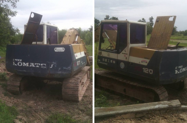 **435,000 บ.ต่อรอง/// แบคโฮ KOMATSU PC120 รุ่น 5 ไฟฟ้าครบ **ขาย KOMATSU PC120-5 แบคโฮยอดนิยม พร้อมใช้ ราคาเบา HYD.EXCAVATOR KOMATSU PC120-5 ไฟฟ้าครบ เครื่องเดิม ปั้มK3V เครื่องดี แรง แน่นดี ปั้มดี แรง ทำงานดี เร็วดี ครับ บูมอาร์มดี มีตำหนิปะรอบโคน(ตามรูป) **435,000 บ.ต่อรอง/// แบคโฮ KOMATSU PC120 รุ่น 5 ไฟฟ้าครบ **ขาย KOMATSU PC120-5 แบคโฮยอดนิยม พร้อมใช้ ราคาเบา HYD.EXCAVATOR KOMATSU PC120-5 ไฟฟ้าครบ เครื่องเดิม ปั้มK3V เครื่องดี แรง แน่นดี ปั้มดี แรง ทำงานดี เร็วดี ครับ บูมอาร์มดี มีตำหนิปะรอบโคน(ตามรูป)