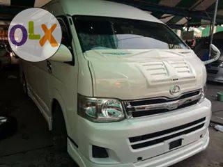 Toyota commuter สีขาว ปี2011 เครื่อง2.7 AT ติดแก๊สCNG ชุดแต่งVIP โทร 0922726669 ตันหยง รถตู้มือสอง