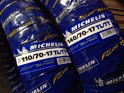 ยางใหม่ Michelin Pilot Street  110/70/17 - 140/70/17  ราคาถูก