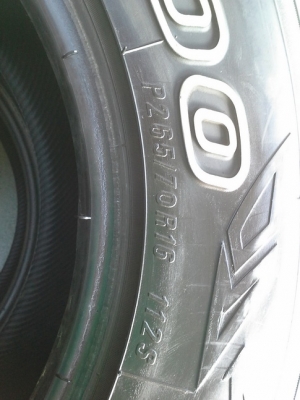 Maxxis AT 265/70/16 ปี14 สภาพสวยๆ 1ชุด Maxxis AT 265/70/16 ปี14 สภาพสวยๆ 1ชุด