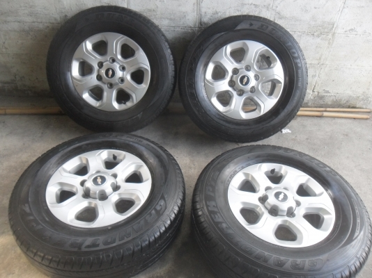 ล้อแม็ก 16นิ้ว 6รู เชฟ พร้อมยาง สวยๆ 4 ล้อ ราคา 6900 บาท