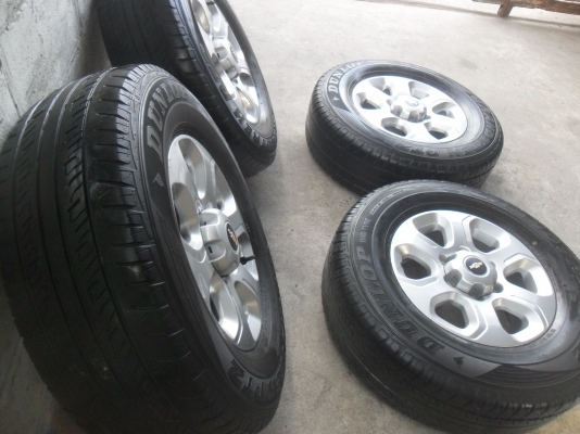 ล้อแม็ก 16นิ้ว 6รู เชฟ พร้อมยาง สวยๆ 4 ล้อ ราคา 6900 บาท