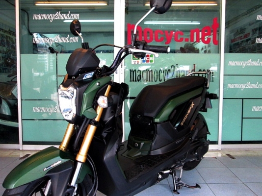 zoomer สีดำเขียว แบบทหาร ตัวท๊อป คอมบายเบลก รถเดือน สิงหาคม ปี 57 ไมล์ 4 พันโล ฟรีโอน แถม 4รายการ 39900