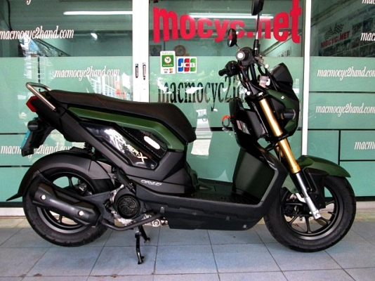 zoomer สีดำเขียว แบบทหาร ตัวท๊อป คอมบายเบลก รถเดือน สิงหาคม ปี 57 ไมล์ 4 พันโล ฟรีโอน แถม 4รายการ 39900