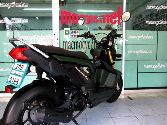 zoomer สีดำเขียว แบบทหาร ตัวท๊อป คอมบายเบลก รถเดือน สิงหาคม ปี 57 ไมล์ 4 พันโล ฟรีโอน แถม 4รายการ 39900