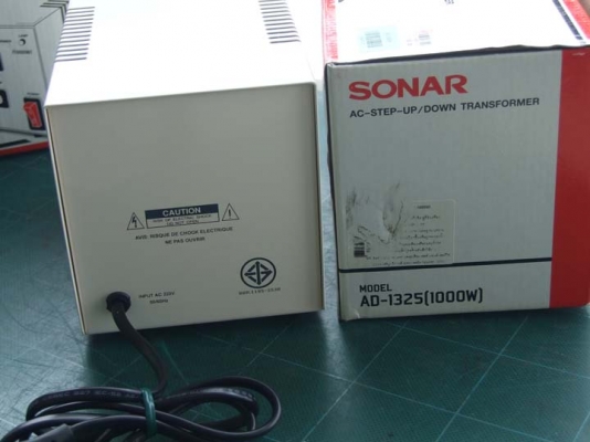 หม้อแปลงไฟจาก 220v ==> 100v /110v ขนาด 1,000w  ตัวที่ 1