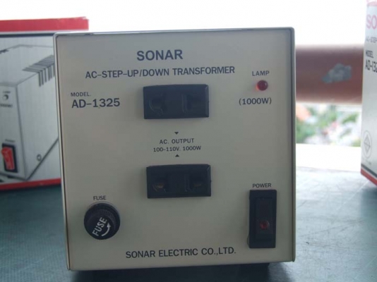 หม้อแปลงไฟจาก 220v ==> 100v /110v ขนาด 1,000w  ตัวที่ 1