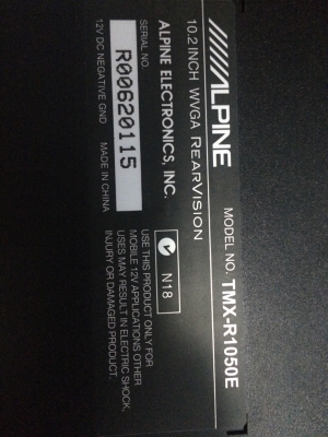 Alpine TMX-R1050E เครื่องศูนย์Mtech จอเพดาน 10.2นิ้ว ความละเอียด1.25ล้านสี รองรับNTSC/PALแบบอัตโนมัติ ภาพสีคมชัดมาก มือ2 Alpine TMX-R1050E เครื่องศูนย์Mtech จอเพดาน 10.2นิ้ว ความละเอียด1.25ล้านสี รองรับNTSC/PALแบบอัตโนมัติ ภาพสีคมชัดมาก มือ2