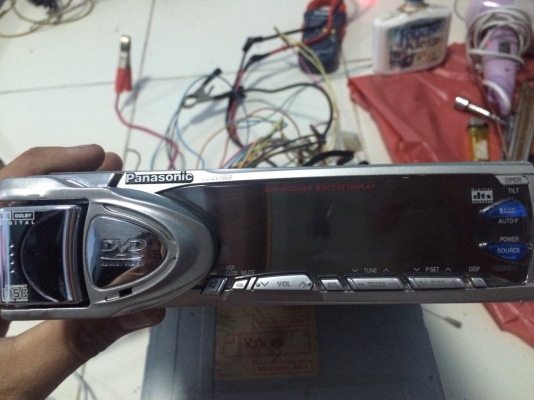 Panasonic CQ-DVR909D รุ่นใหญ่ เป็นใบ้ DVD AUDIO DVD VIDEO CD ระบบ5.1 DTS ที่ใช้ในโรงหนัง หน้าจอไฟฟ้า ปรับระดับ3ระดับ ลำโพงไฟฟ้าปรับออกเปิดฟังชั่น ปรีเอ้า3ชุด CENTER1ชุด AUX1ชุด VTR1ชุด และ CH.C-IN 1ชุด มือ2 ญี่ปุ่น