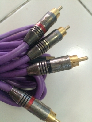 สายRCA Lighting Audio 5 เมตร หัวแจ็ค 24 K มือ2 ญี่ปุ่น