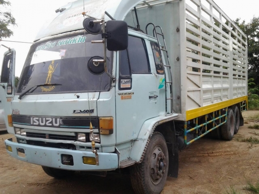 สิบล้อ อีซูซุ FVM12MY ร็อค195 เพาเดียว ช่วงยาว7.50ม ทิฟฟี พ.เวอร์ แอร์ สภาพดีสวยพร้อมใช้งาน เล่มทะเบียนพร้อมโอน