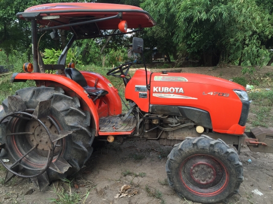 L4708 พร้อมผานพรวน 6 ใบ 24 ตรงรุ่นสวยๆ เครื่องดีเกียร์เยี่ยม วิ่งเงียบมากๆ เล่มทะเบียนพร้อมโอน