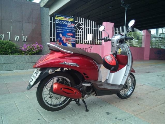 honda scoopy 110 i ปี54 แดงเทา 18,500