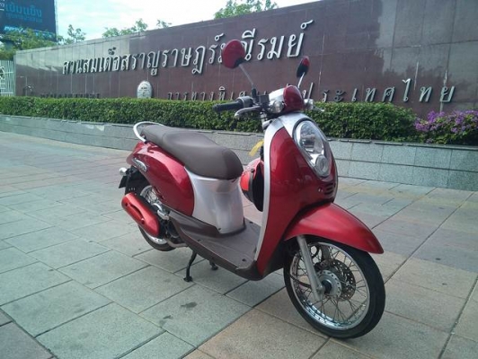honda scoopy 110 i ปี54 แดงเทา 18,500