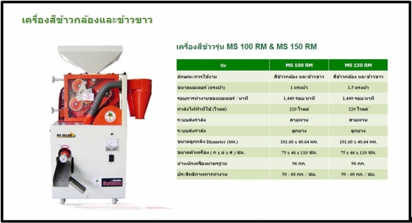 ขายเครื่องสีข้าว