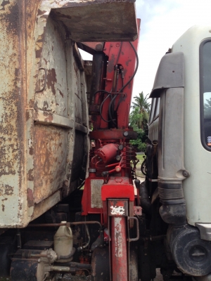 ขายรถบรรทุก 6 ล้อดัมพ์ HINO FF หน้ากากทอง ใส่หัวไฮเทค เครื่อง EH700 168 แรงม้า ราคา 550000