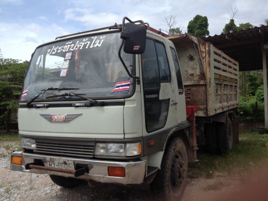 ขายรถบรรทุก 6 ล้อดัมพ์ HINO FF หน้ากากทอง ใส่หัวไฮเทค เครื่อง EH700 168 แรงม้า ราคา 550000