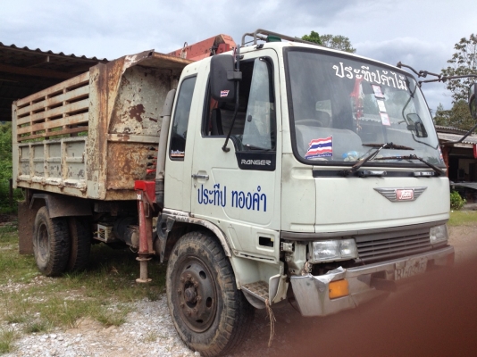 ขายรถบรรทุก 6 ล้อดัมพ์ HINO FF หน้ากากทอง ใส่หัวไฮเทค เครื่อง EH700 168 แรงม้า ราคา 550000